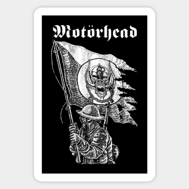 Vintage Motorhead Sticker by HaluyArts